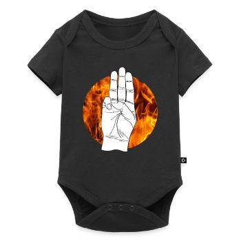 Hand Handzeichen Tribute von Panem Hunger Games - Baby Premium Kurzarmbody - Schwarz - Vorne