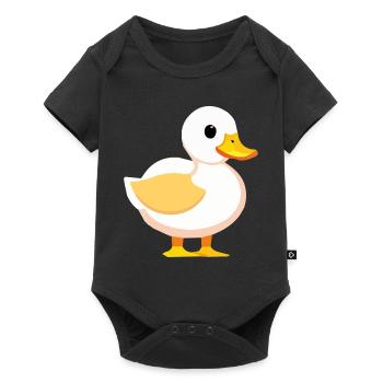 Mignon bébé canard oie - Body à manches courtes Premium Bébé - noir - Devant