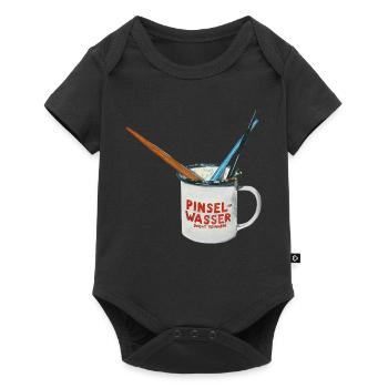 Brush Water Art Brush Juice Brush Paint Glass - Baby Premium short-sleeve bodysuit - black - Front