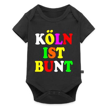 Köln ist bunt - Baby Premium Kurzarmbody - Schwarz - Vorne