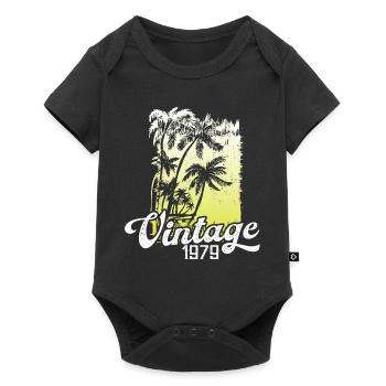 This legend was born in 1979 Birthday Retro - Baby Premium short-sleeve bodysuit - black - Front