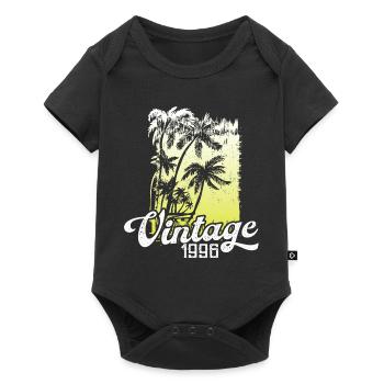 This legend was born in 1996 Birthday Retro - Baby Premium short-sleeve bodysuit - black - Front