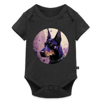 Cool Doberman - Body à manches courtes Premium Bébé - noir - Devant