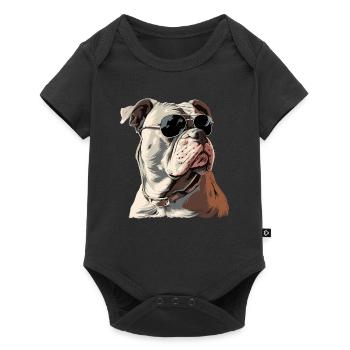 American Bull Terrier - Baby Premium short-sleeve bodysuit - black - Front