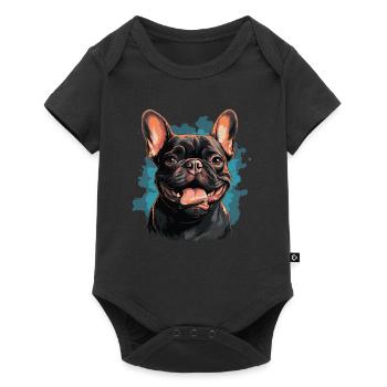 Bouledogue français - Body à manches courtes Premium Bébé - noir - Devant