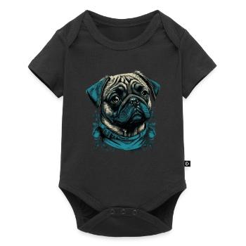 Petit carlin - Body à manches courtes Premium Bébé - noir - Devant