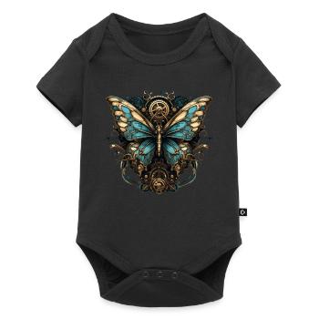 Papillon Steampunk - Body à manches courtes Premium Bébé - noir - Devant