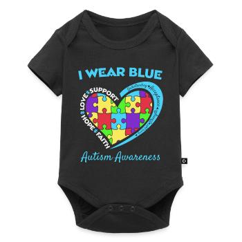 Autisme - Body à manches courtes Premium Bébé - noir - Devant