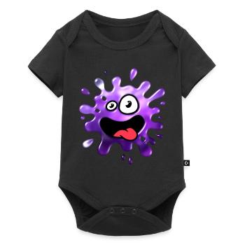 Verrückter Schleim - Baby Premium Kurzarmbody - Schwarz - Vorne