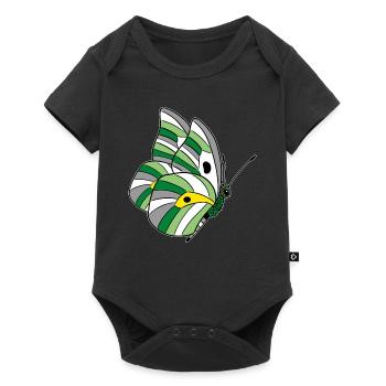 Butterfly androphilia neutrois scoliosexual - Baby Premium short-sleeve bodysuit - black - Front