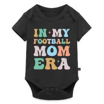 À l’époque de ma maman de football, groovy rétro - Body à manches courtes Premium Bébé - noir - Devant