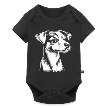 Jack Russel Terrier - Fan de chiens - Body à manches courtes Premium Bébé - noir - Devant