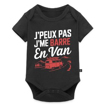 j'peu pas j'me barre en Van - Body à manches courtes Premium Bébé - noir - Devant
