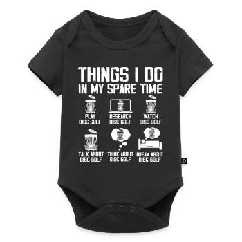 Disc Golf Players Disc Golf Disc Golf Players - Baby Premium short-sleeve bodysuit - black - Front