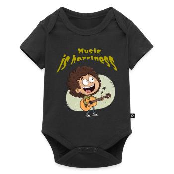 Funny cartoon - Baby Premium short-sleeve bodysuit - black - Front
