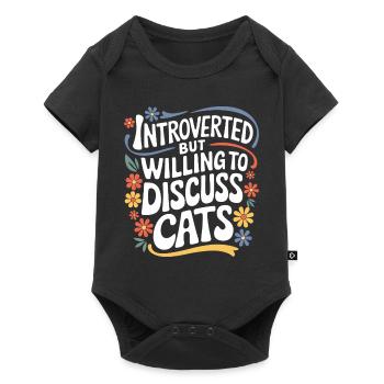 Introvert, antisocial, introvert - Baby Premium short-sleeve bodysuit - black - Front
