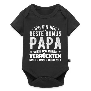 Bonus papa Beau-père Cadeau papa bonus papa - Body à manches courtes Premium Bébé - noir - Devant