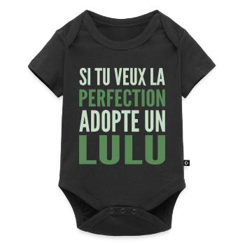 Si tu veux la perfection adopte Lulu Lucas Lucien - Body à manches courtes Premium Bébé - noir - Devant