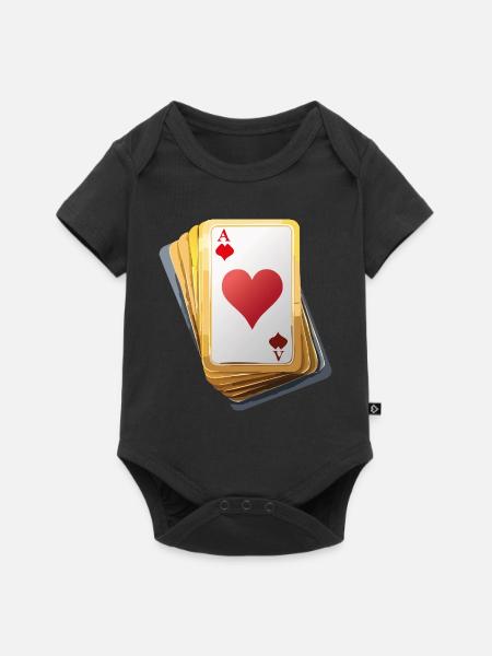 CARDS - Baby Premium Kurzarmbody - Schwarz
