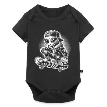 Skateboard - Baby Premium short-sleeve bodysuit - black - Front