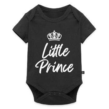 Prinz - Baby Premium Kurzarmbody - Schwarz - Vorne