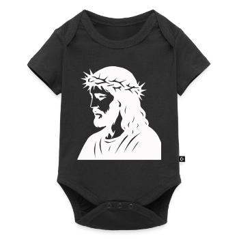Jésus - Body à manches courtes Premium Bébé - noir - Devant