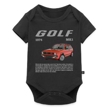 Volkswagen VW Golf GTI M1 Rouge Avec Lettrage - Body à manches courtes Premium Bébé - noir - Devant