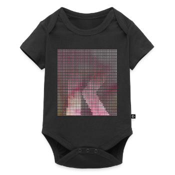 Letter K, Name, der Buchstabe K - Baby Premium Kurzarmbody - Schwarz - Vorne