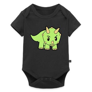 Dino - Body à manches courtes Premium Bébé - noir - Devant