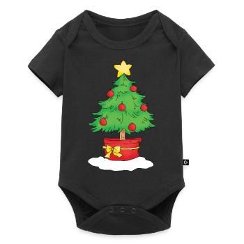 Christmas Tree - Body à manches courtes Premium Bébé - noir - Devant