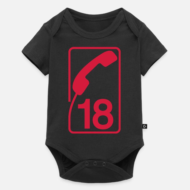 18 pompiers - Body à manches courtes Premium Bébé - noir