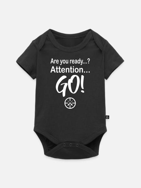 Drachenboot Are you Ready? 1c - Baby Premium Kurzarmbody - Schwarz