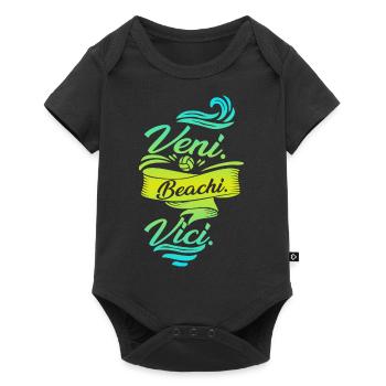 beach-volley - Body à manches courtes Premium Bébé - noir - Devant