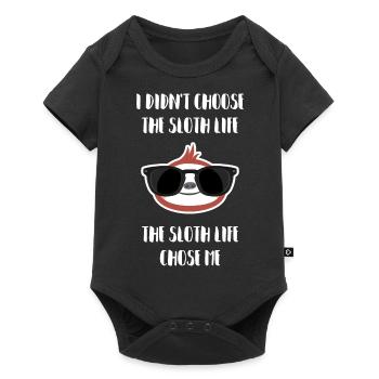 The Sloth Life Chose Me - Cool Fautier Gift - Baby Premium short-sleeve bodysuit - black - Front