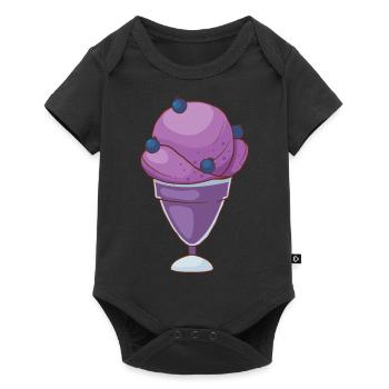 Ice cream ice cream ice cream ice cream ball ice cream sundae - Baby Premium short-sleeve bodysuit - black - Front