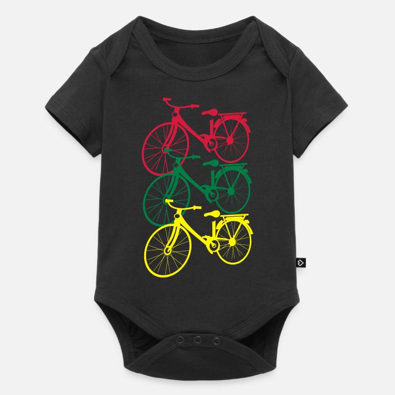 Faire du vélo - Body à manches courtes Premium Bébé - noir