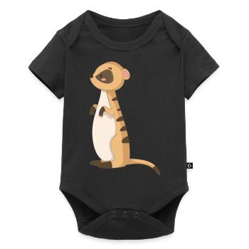 Mongoose Meerkat - Baby Premium short-sleeve bodysuit - black - Front