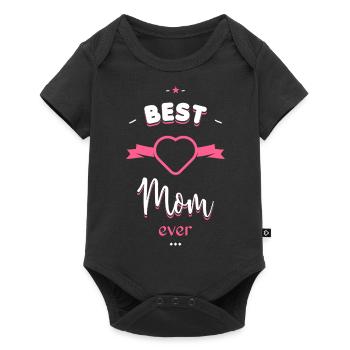 Best Mom ever - Baby Premium short-sleeve bodysuit - black - Front