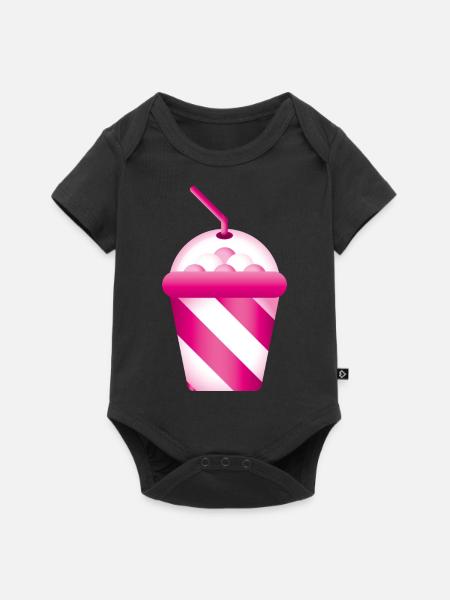 Smiley Shake - Baby Premium Kurzarmbody - Schwarz