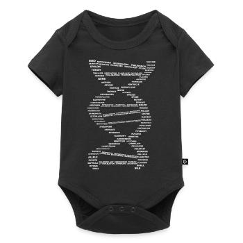 Biologie ADN médecine - Body à manches courtes Premium Bébé - noir - Devant
