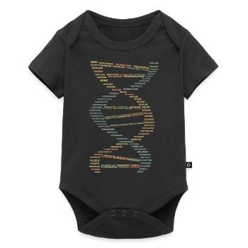 DNA Evolution Medizin - Baby Premium Kurzarmbody - Schwarz - Vorne