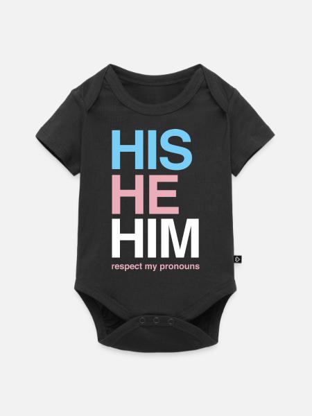 Funny Transgender Gift - Baby Premium short-sleeve bodysuit - black