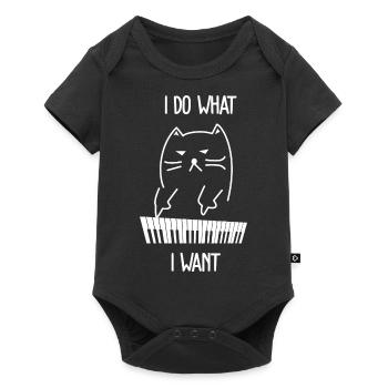 Je fais ce que je veux Clavier cadeau synthétiseur - Body à manches courtes Premium Bébé - noir - Devant