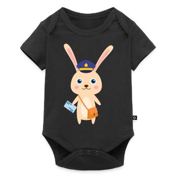 Hare of the post office clerks - Baby Premium short-sleeve bodysuit - black - Front
