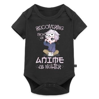 Anime Comic Japan Anime Drawing - Baby Premium short-sleeve bodysuit - black - Front