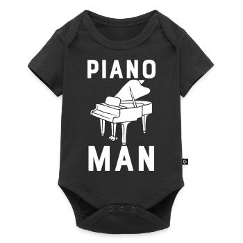 Piano Man - Baby Premium short-sleeve bodysuit - black - Front