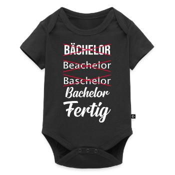 Bachelorabschluss Bachelorparty Bachelor Bachelort - Baby Premium Kurzarmbody - Schwarz - Vorne