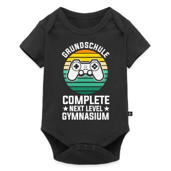 Gamer Zocker Zocken Gaming Konsole Grundschule - Baby Premium Kurzarmbody - Schwarz - Vorne