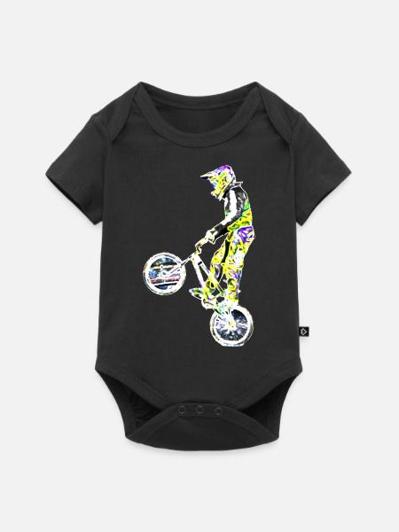 bmx Rasse - Baby Premium Kurzarmbody - Schwarz