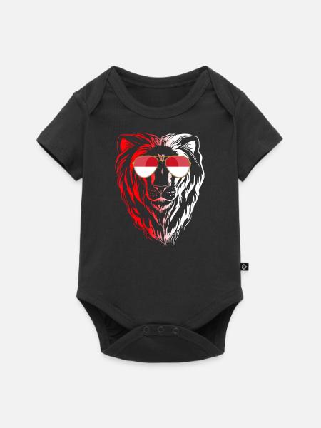 Monaco - Baby Premium Kurzarmbody - Schwarz